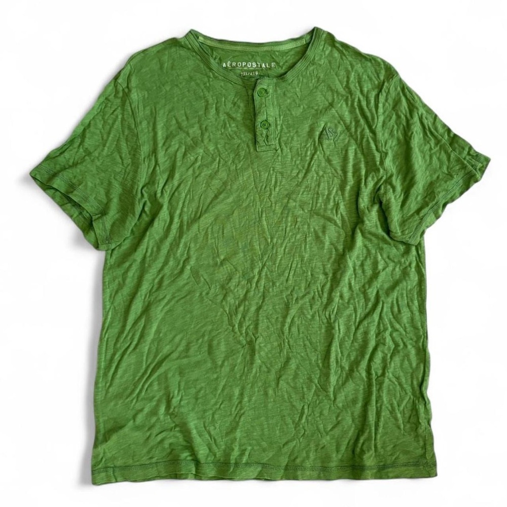 Y2K Vintage Aeropostale Henley Tee Shirt
